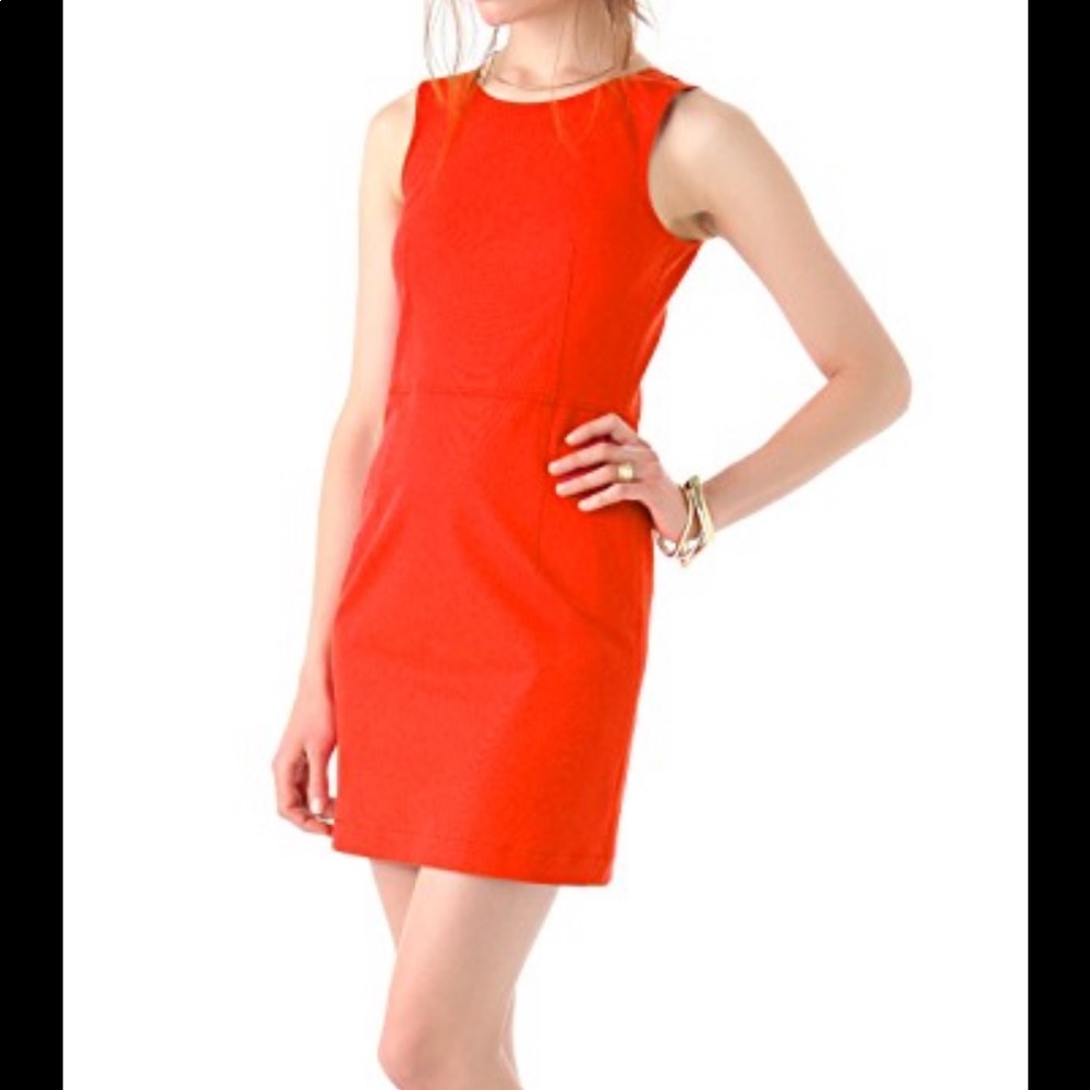 Theory Sleeveless Diamita dress - size 6, red